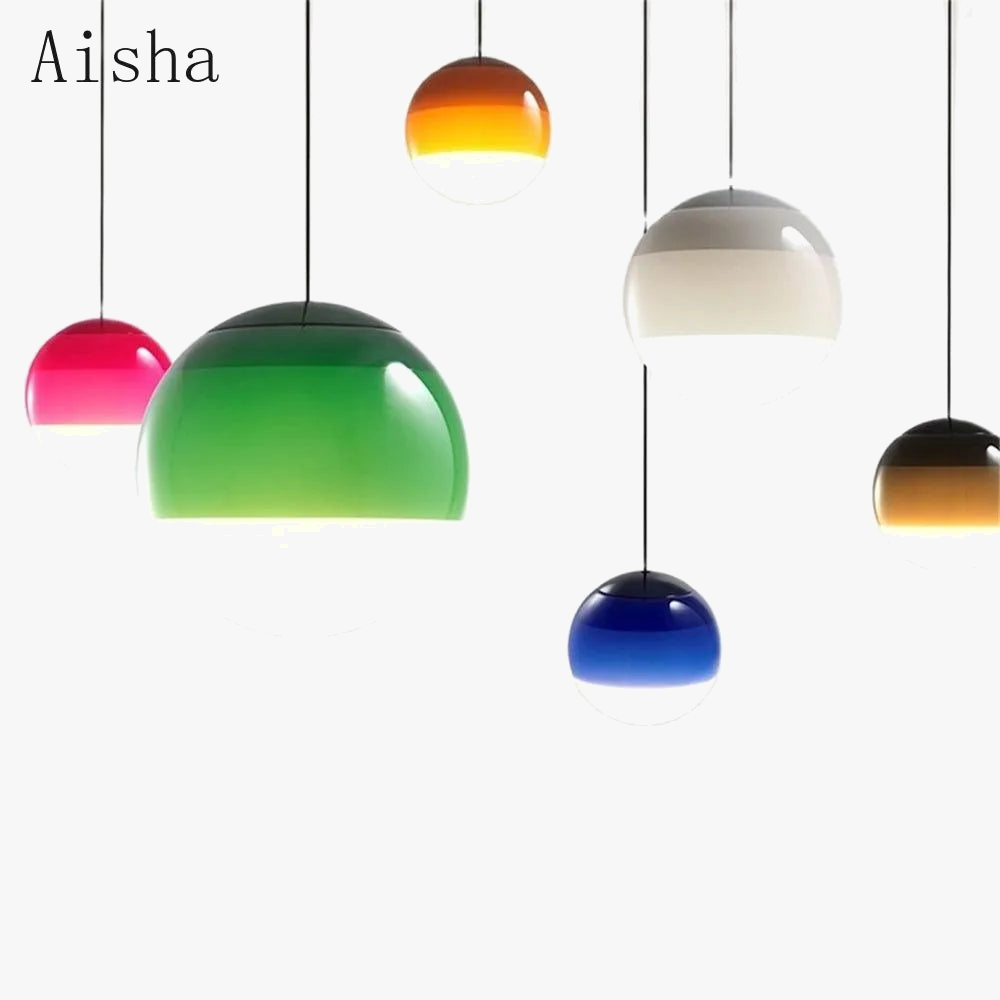 suspension en verre style nordique pour intérieur moderne