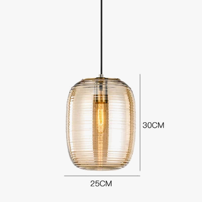suspension en verre teinté pour une décoration moderne intérieure
