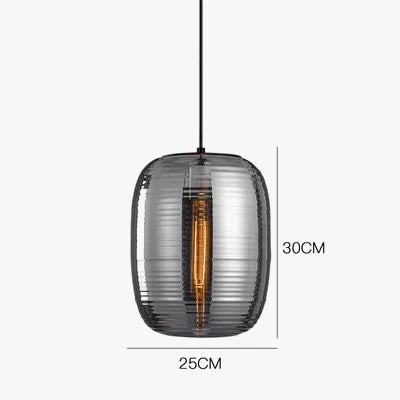 suspension en verre teinté pour une décoration moderne intérieure