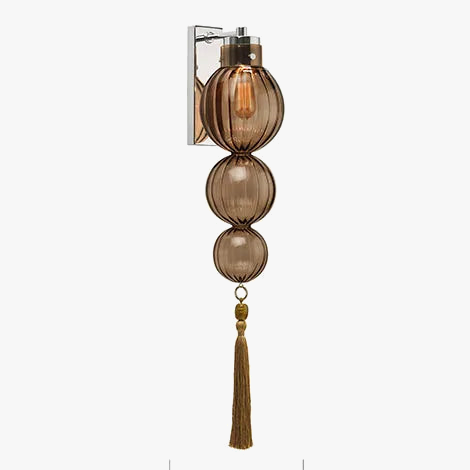 suspension en verre teinté style chinois pour décoration intérieure