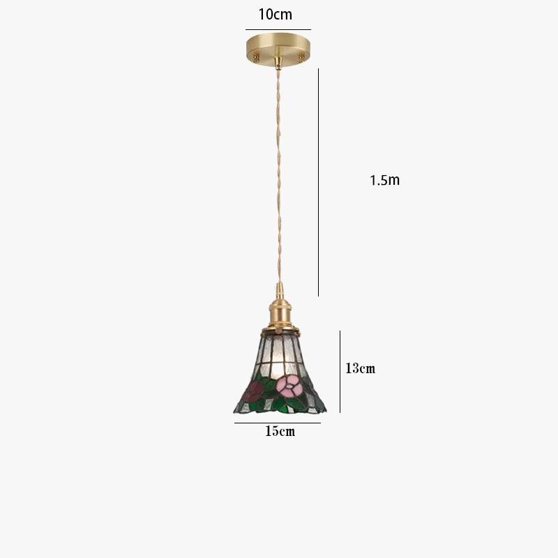 suspension en verre teinté style nordique pour éclairage industriel