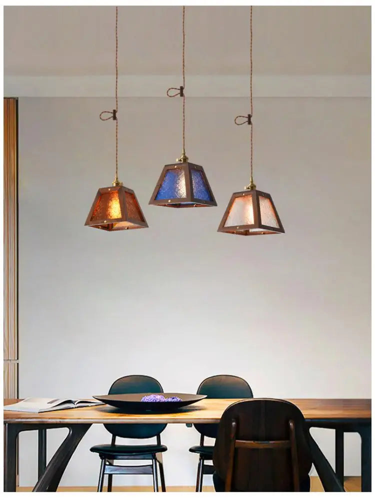 suspension en verre tiffany pour restaurant et bar
