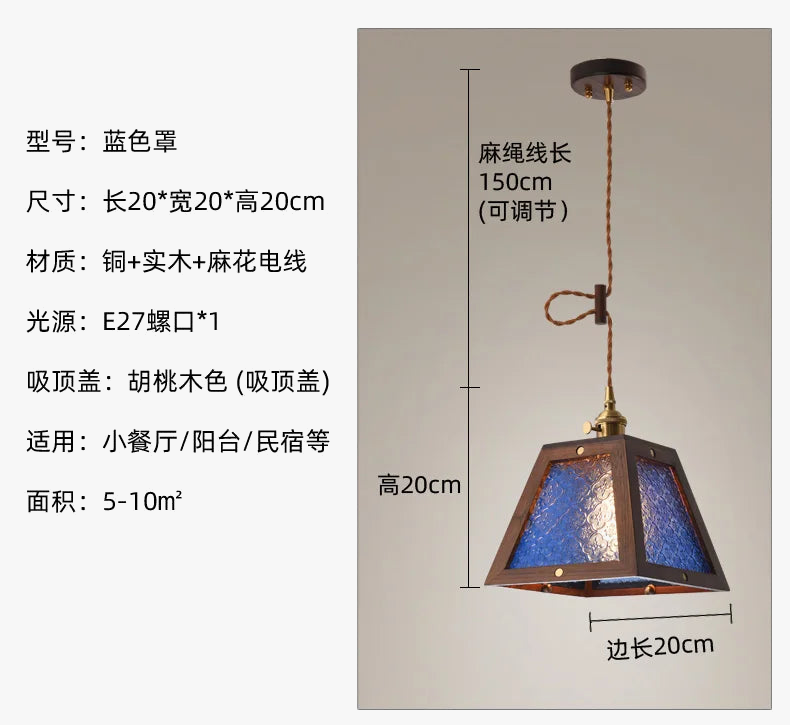 suspension en verre tiffany pour restaurant et bar