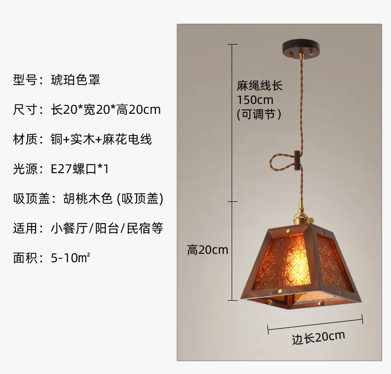 suspension en verre tiffany pour restaurant et bar