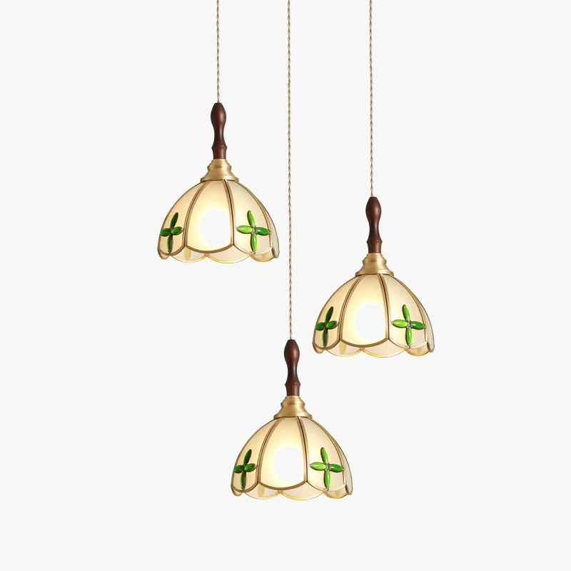 suspension en verre tiffany vintage pour éclairage intérieur décoratif