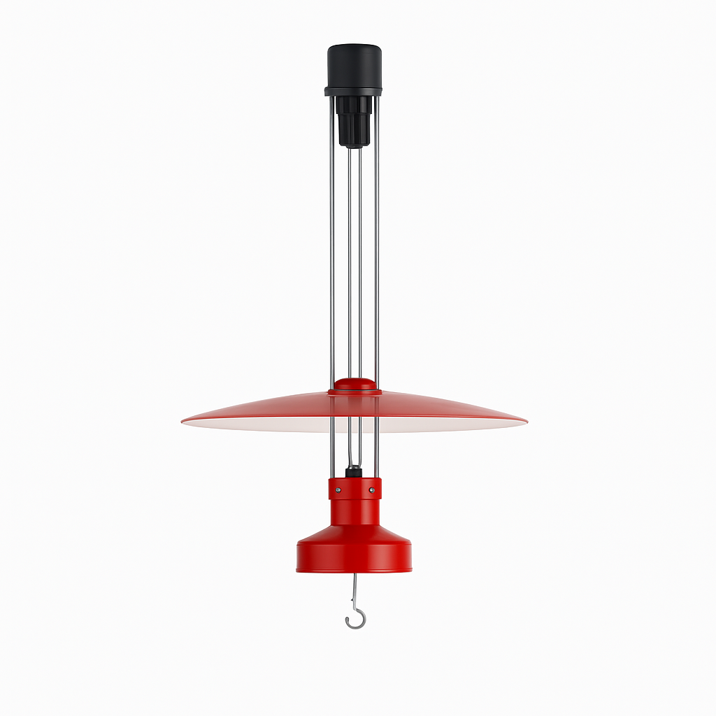 suspension extensible design en forme de soucoupe volante rétro