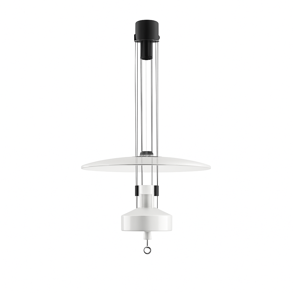suspension extensible design en forme de soucoupe volante rétro