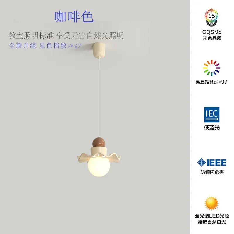 suspension fleur en éclairage nordique pour enfants et décorations