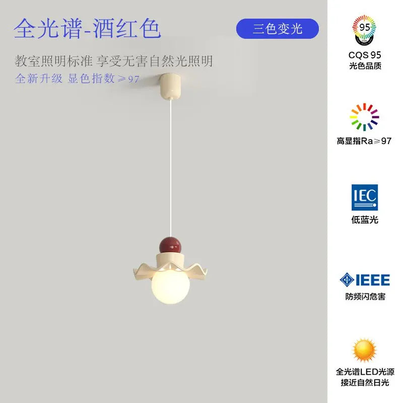 suspension fleur en éclairage nordique pour enfants et décorations