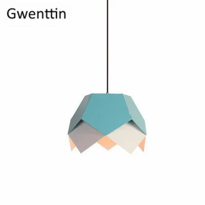 suspension géométrique en fer style nordique pour décoration intérieure