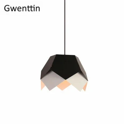 suspension géométrique en fer style nordique pour décoration intérieure