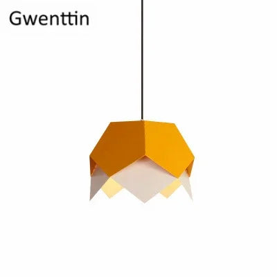 suspension géométrique en fer style nordique pour décoration intérieure