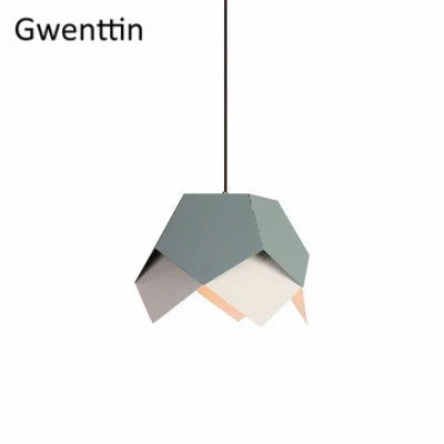 suspension géométrique en fer style nordique pour décoration intérieure