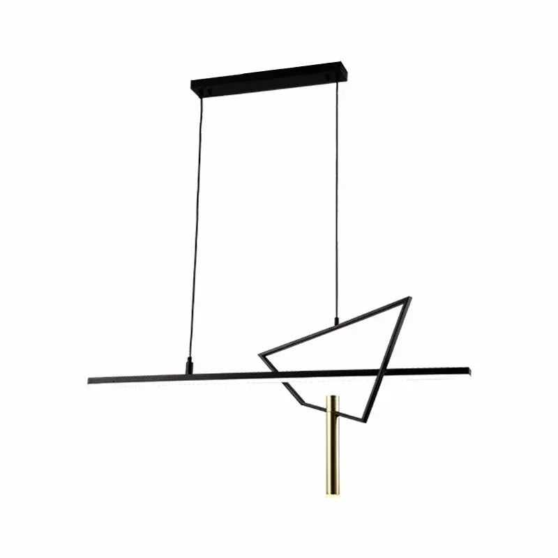 suspension géométrique en led pour intérieur moderne et élégant