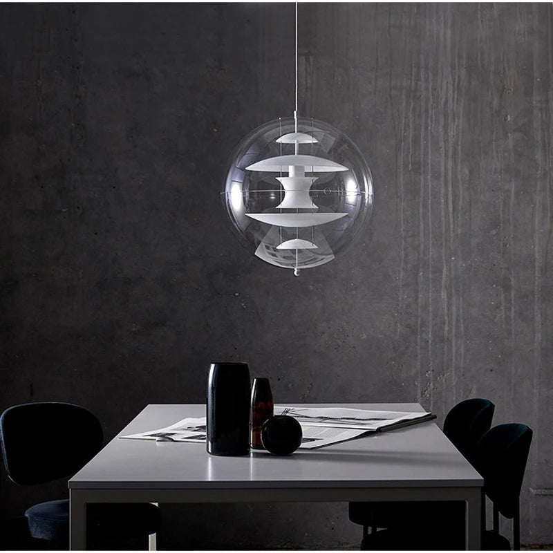 suspension globe design scandinave luminaire moderne élégant