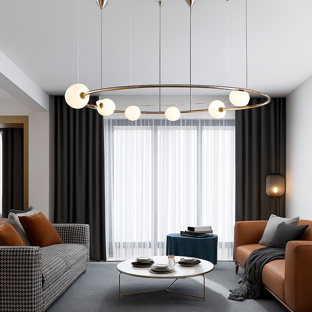 suspension globe post-moderne pour projet d'hôtel winfordo