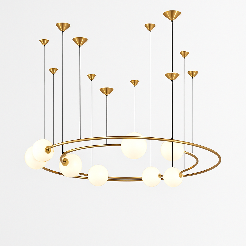suspension globe post-moderne pour projet d'hôtel winfordo