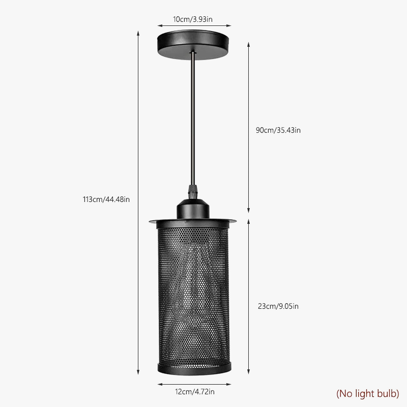 suspension industrielle à led pour décoration intérieure moderne