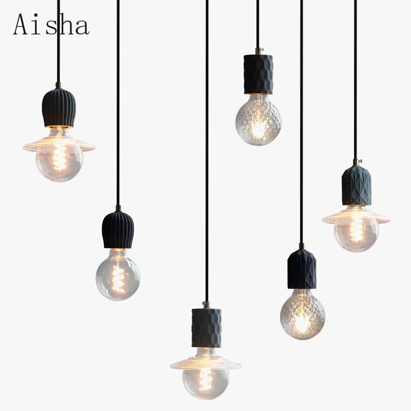 suspension industrielle nordique pour décoration intérieure moderne