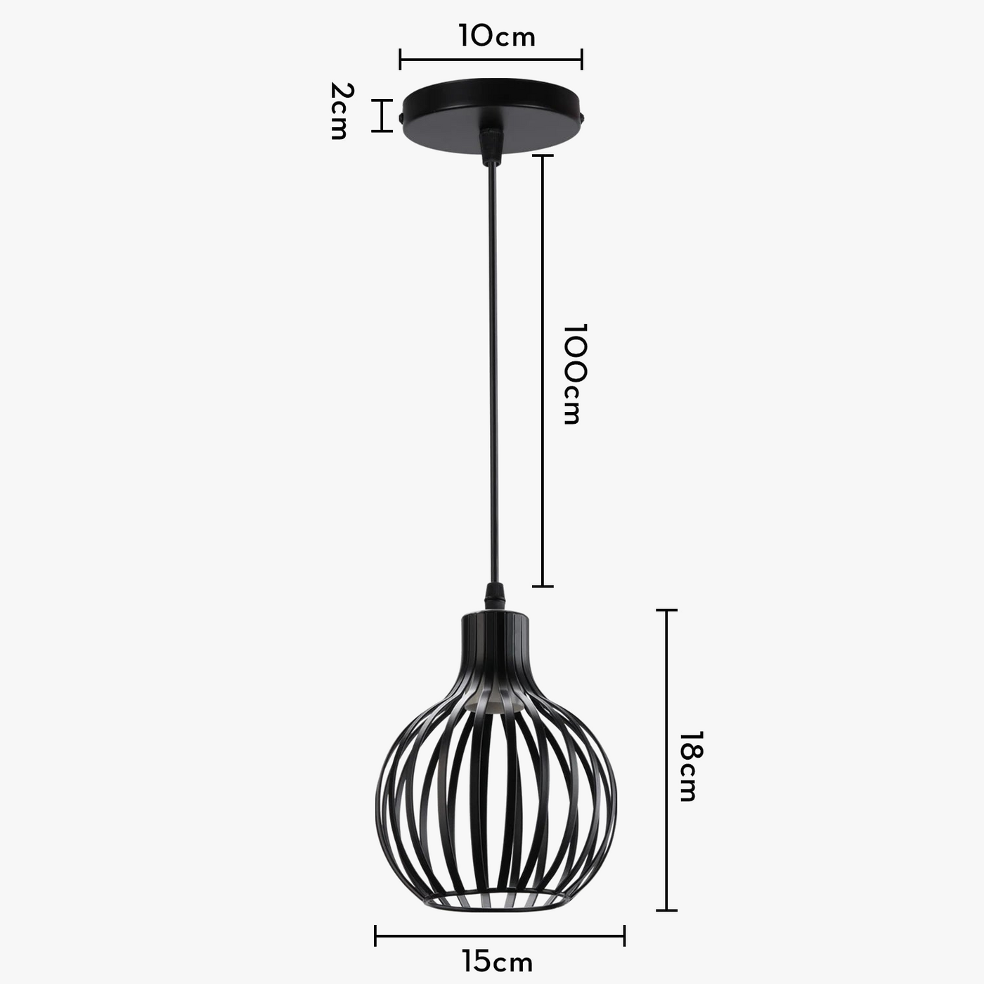 suspension industrielle rétro avec abat-jour géométrique moderne