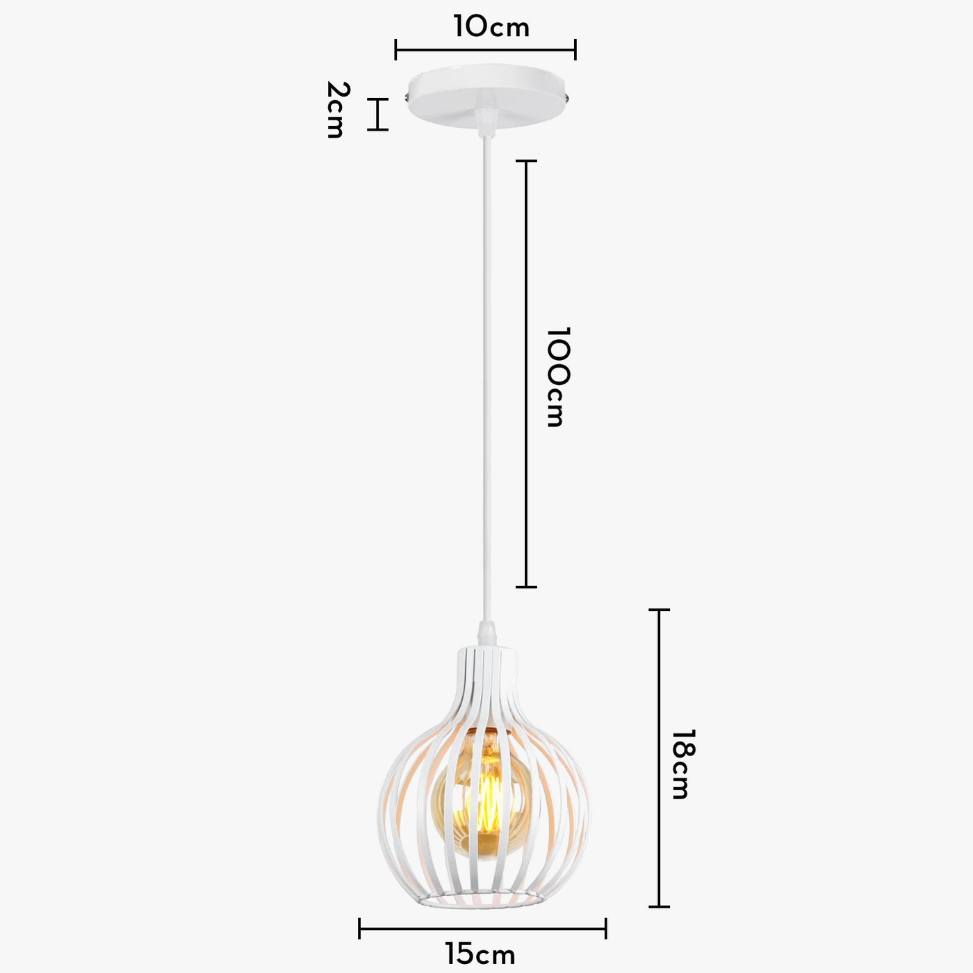 suspension industrielle rétro avec abat-jour géométrique moderne