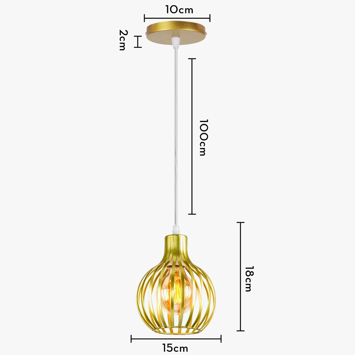 suspension industrielle rétro avec abat-jour géométrique moderne