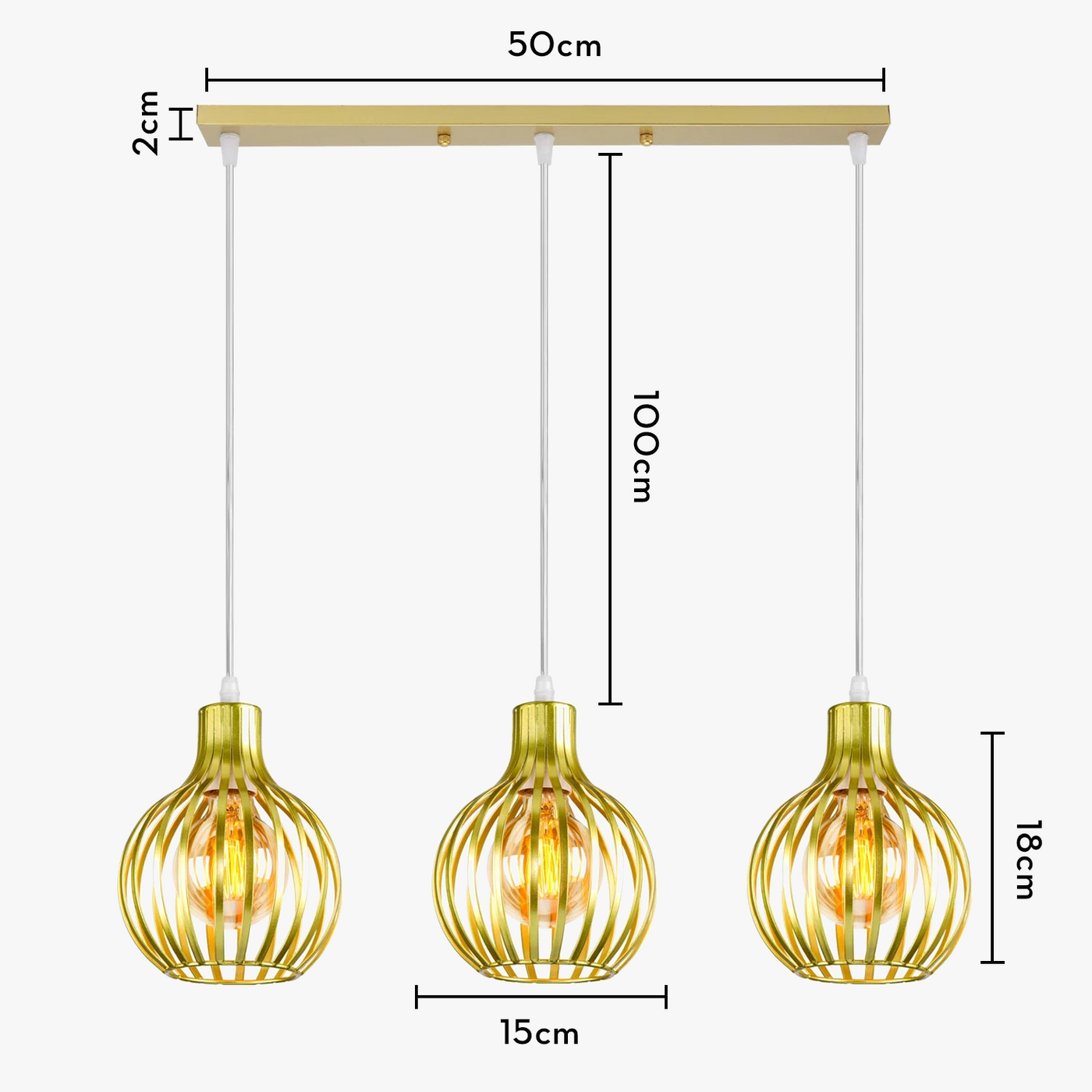 suspension industrielle rétro avec abat-jour géométrique moderne