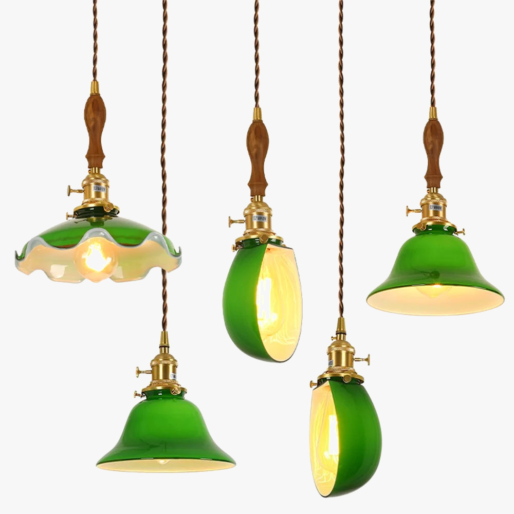 suspension industrielle vintage en cuivre et verre idéale pour loft