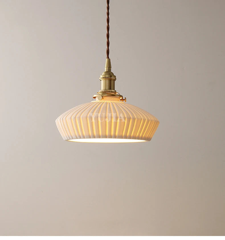 suspension japonaise en céramique style scandinave pour intérieur élégant