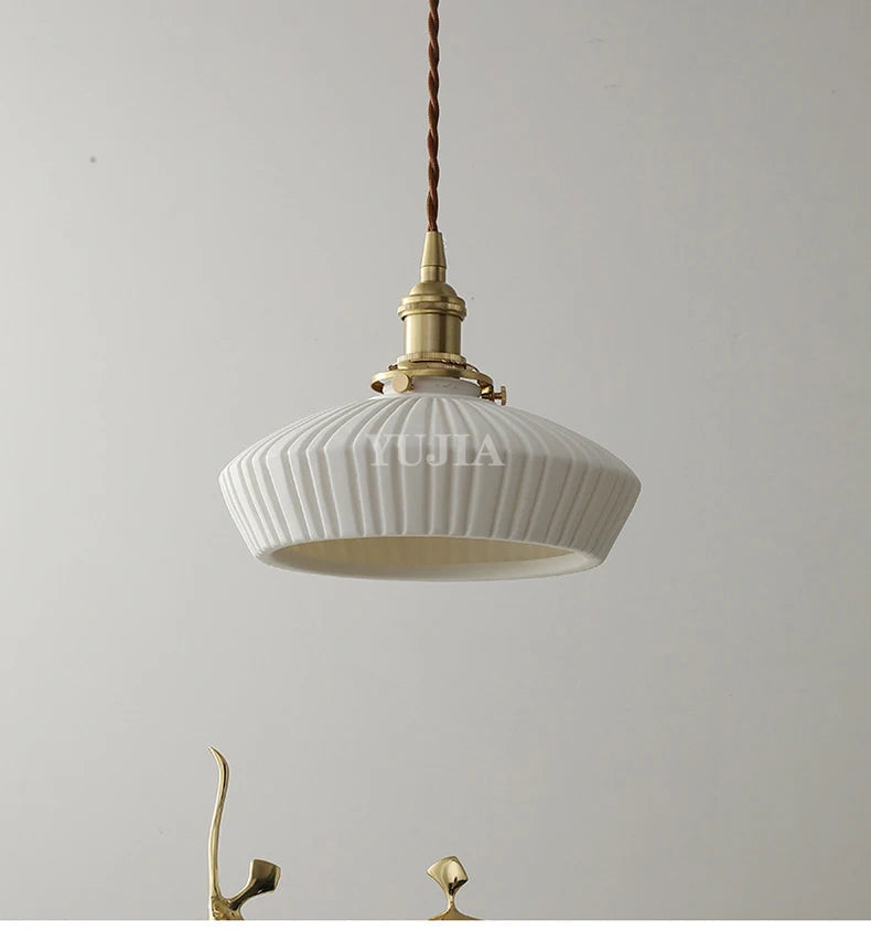 suspension japonaise en céramique style scandinave pour intérieur élégant