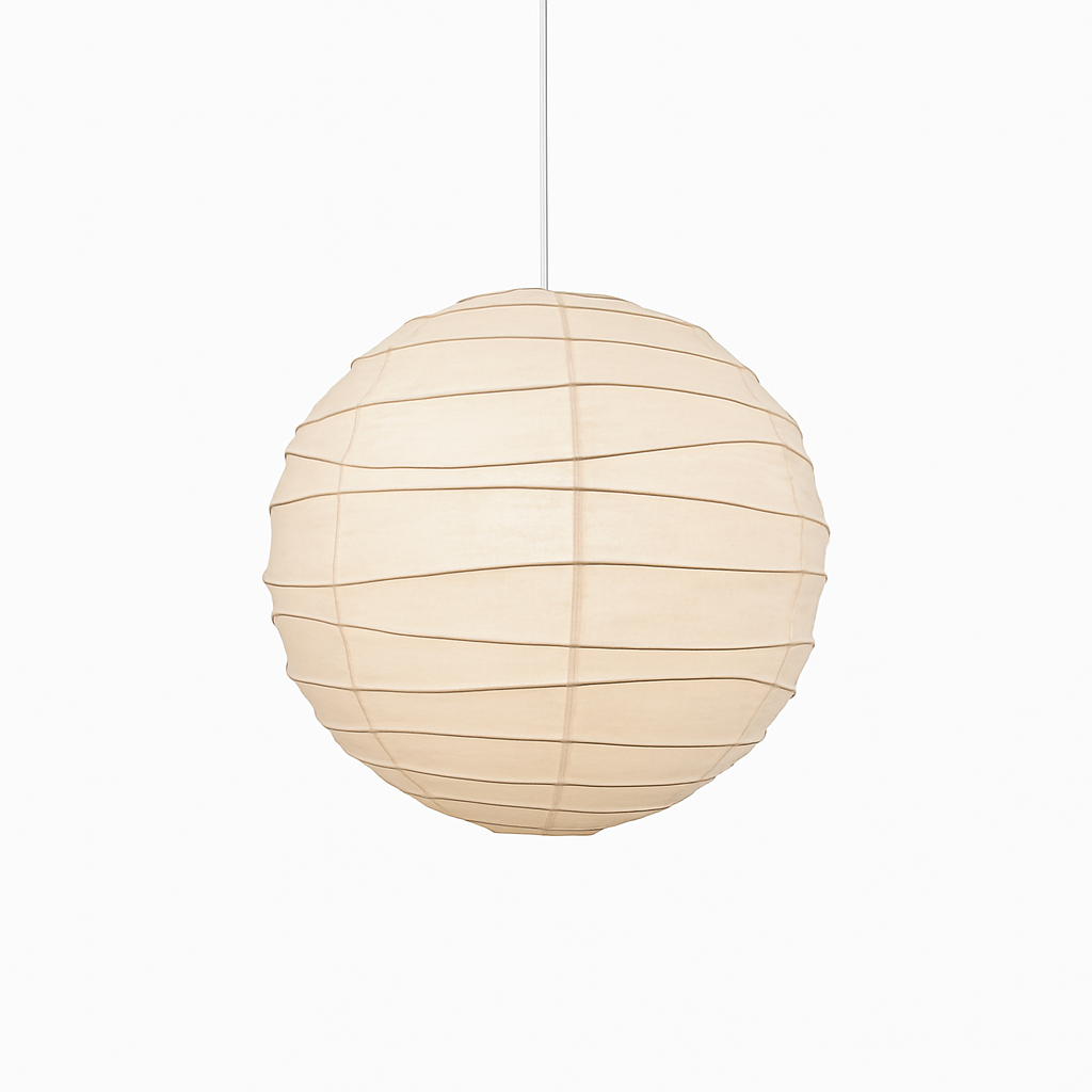suspension japonaise en papier de riz style wabi sabi décoratif