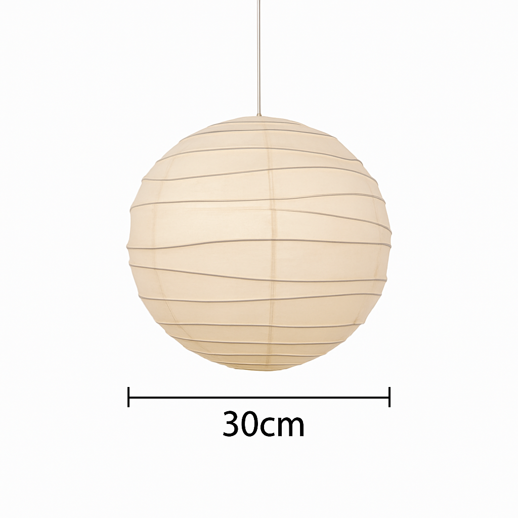 suspension japonaise en papier de riz style wabi sabi décoratif