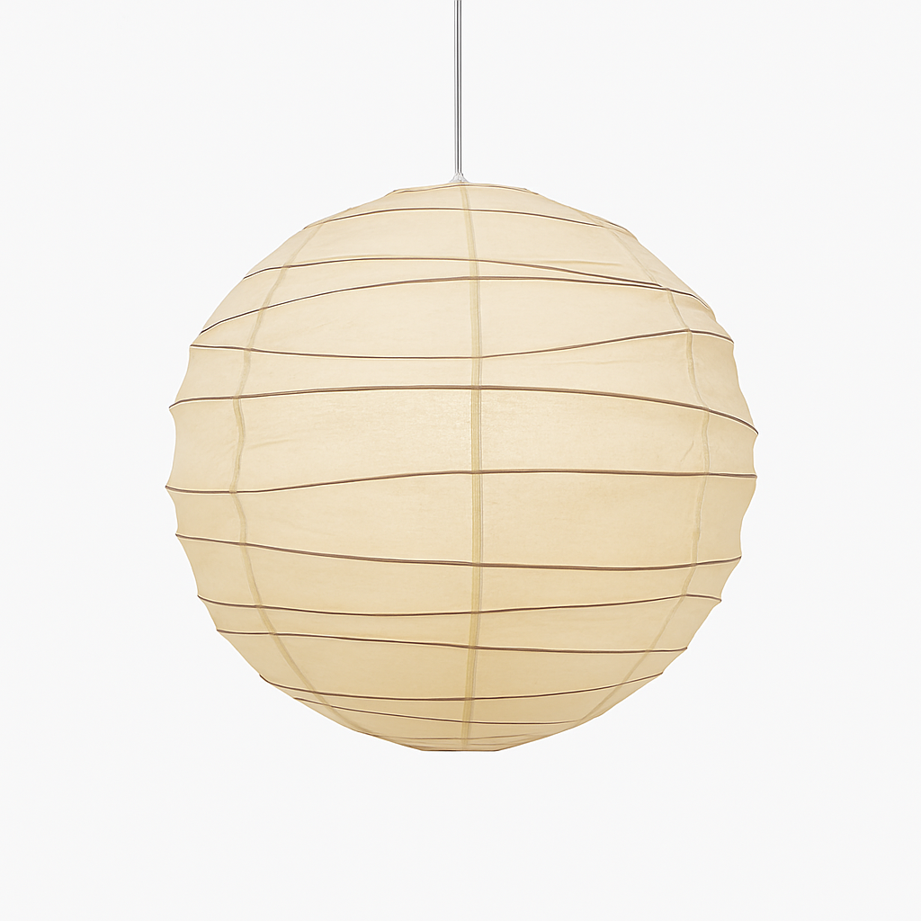 suspension japonaise en papier de riz style wabi sabi décoratif
