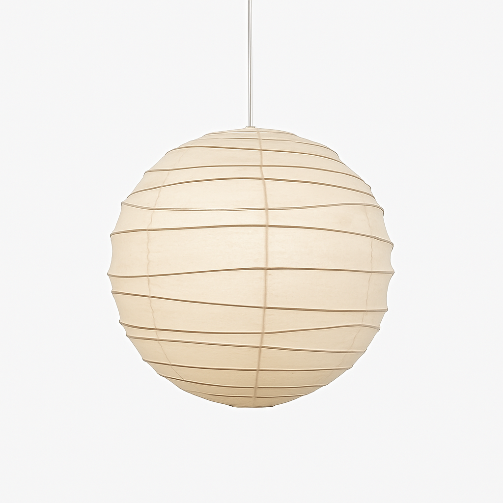 suspension japonaise en papier de riz style wabi sabi décoratif