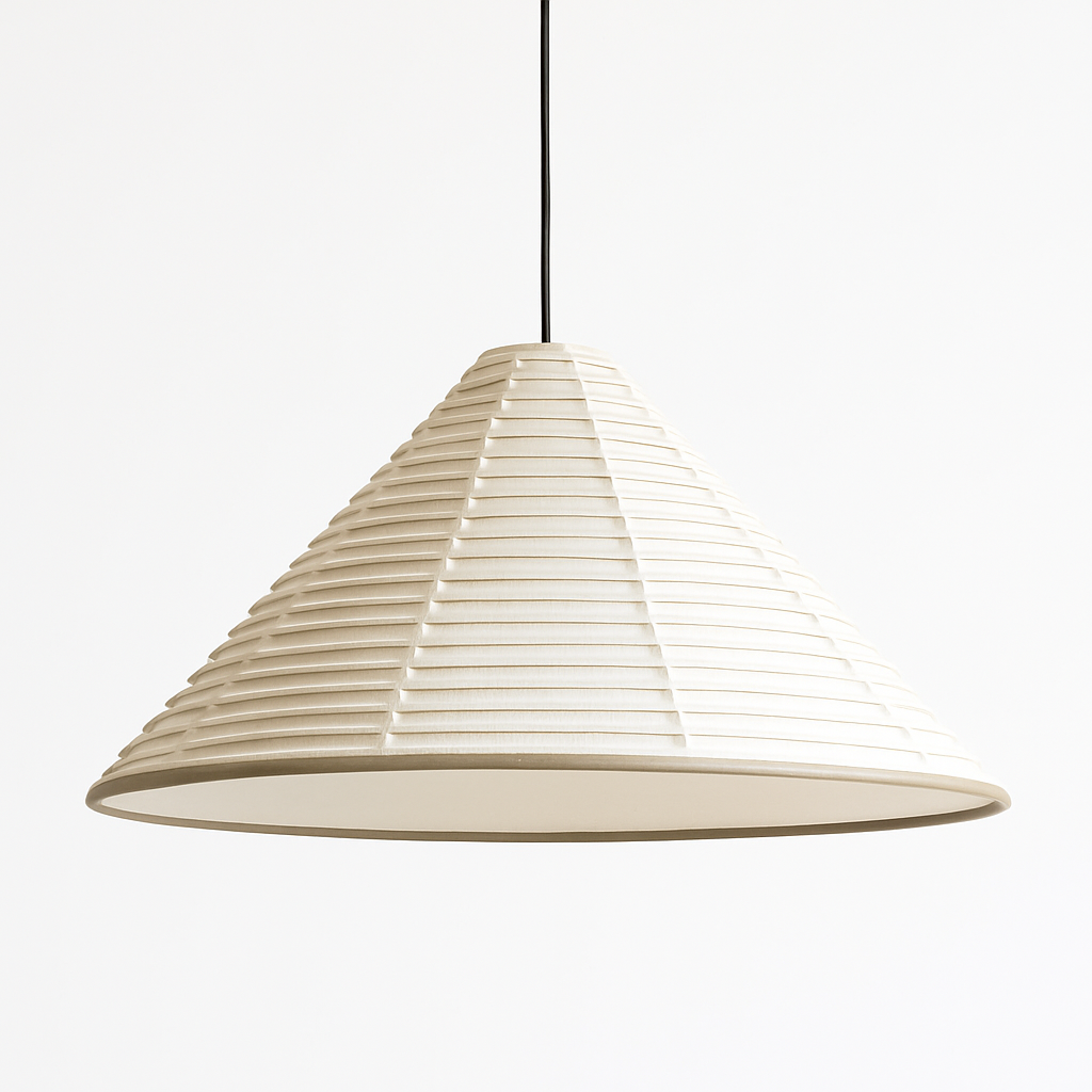 suspension japonaise wabi sabi en papier de riz pliable et circulaire