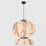 suspension japonaise wabi-sabi en papier de riz pour intérieur élégant