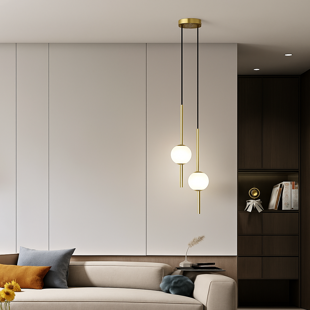 Suspension élégante Fumi Gold