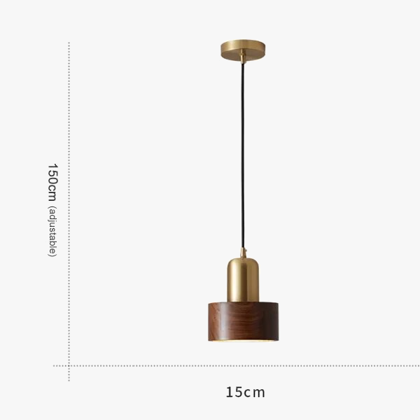 suspension laiton noyer bar restaurant