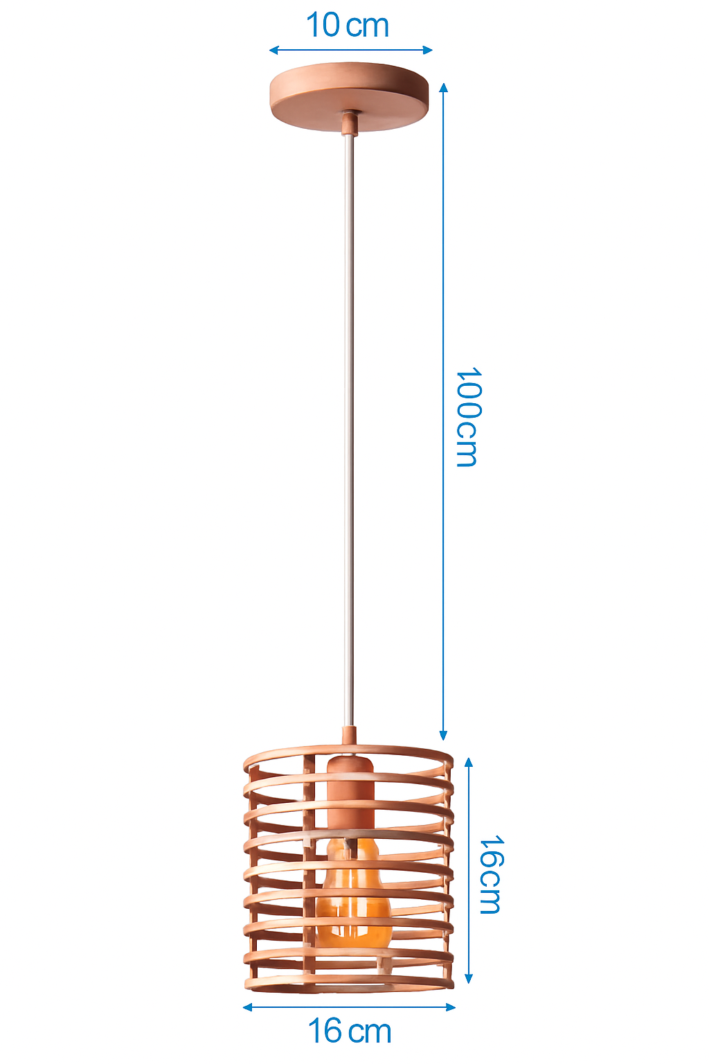 Suspension lampara de techo colgante éclairage suspendu moderne Cage en fer Loft cuisine salon suspension E27 or Rose