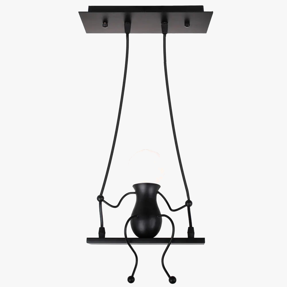 suspension lampe art décor moderne 1/3 tête