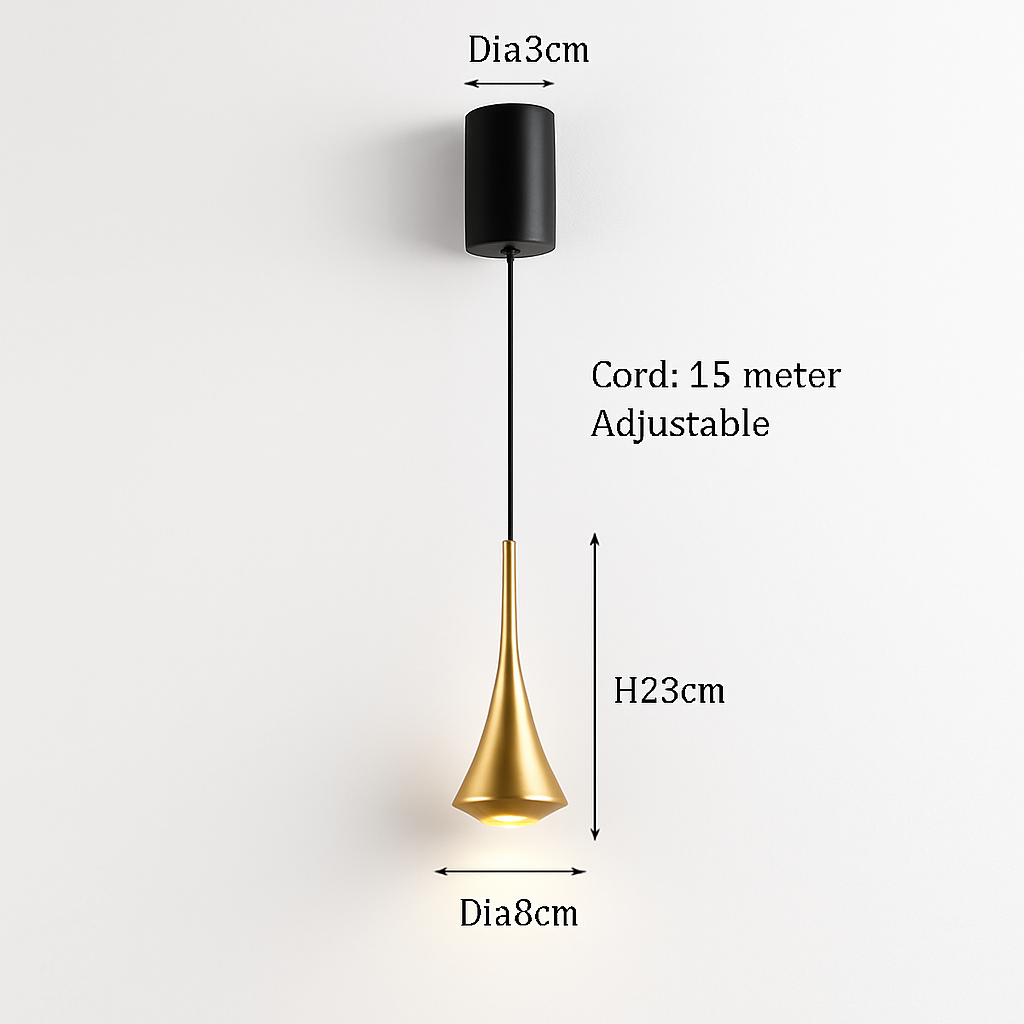 suspension LED anti-éblouissement design moderne