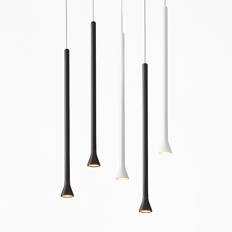 suspension LED Art créatif Long Tube