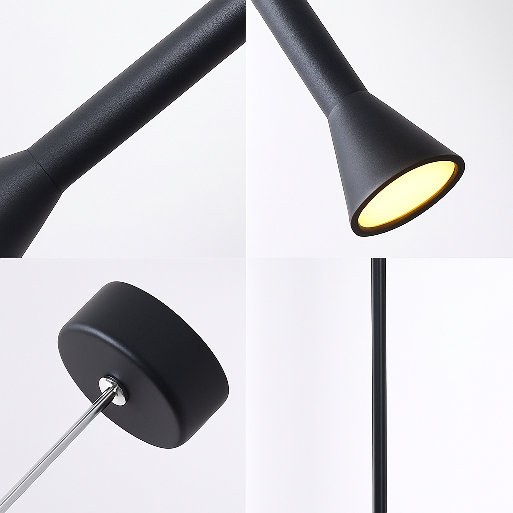 suspension LED Art créatif Long Tube