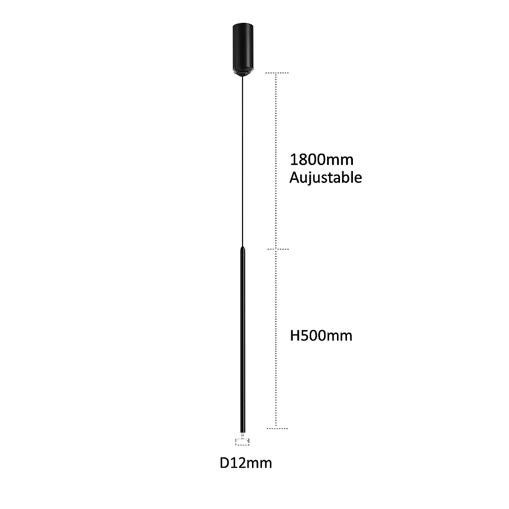 suspension led au design minimaliste pour restaurant ou bar