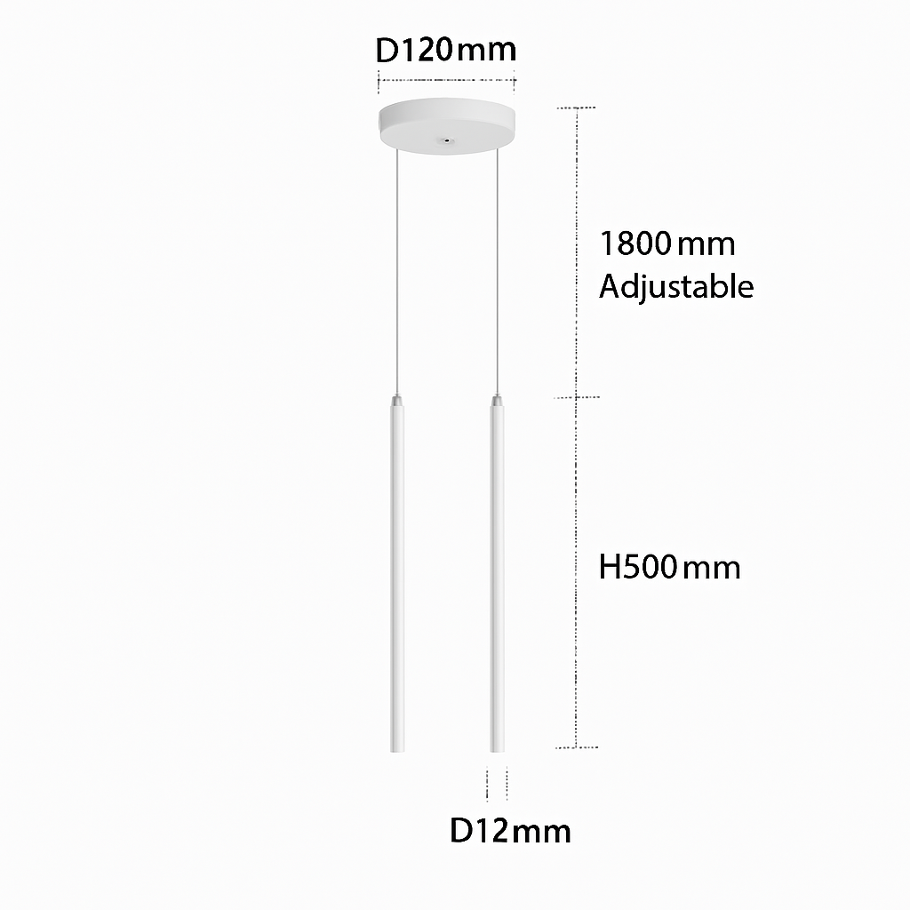 suspension led au design minimaliste pour restaurant ou bar
