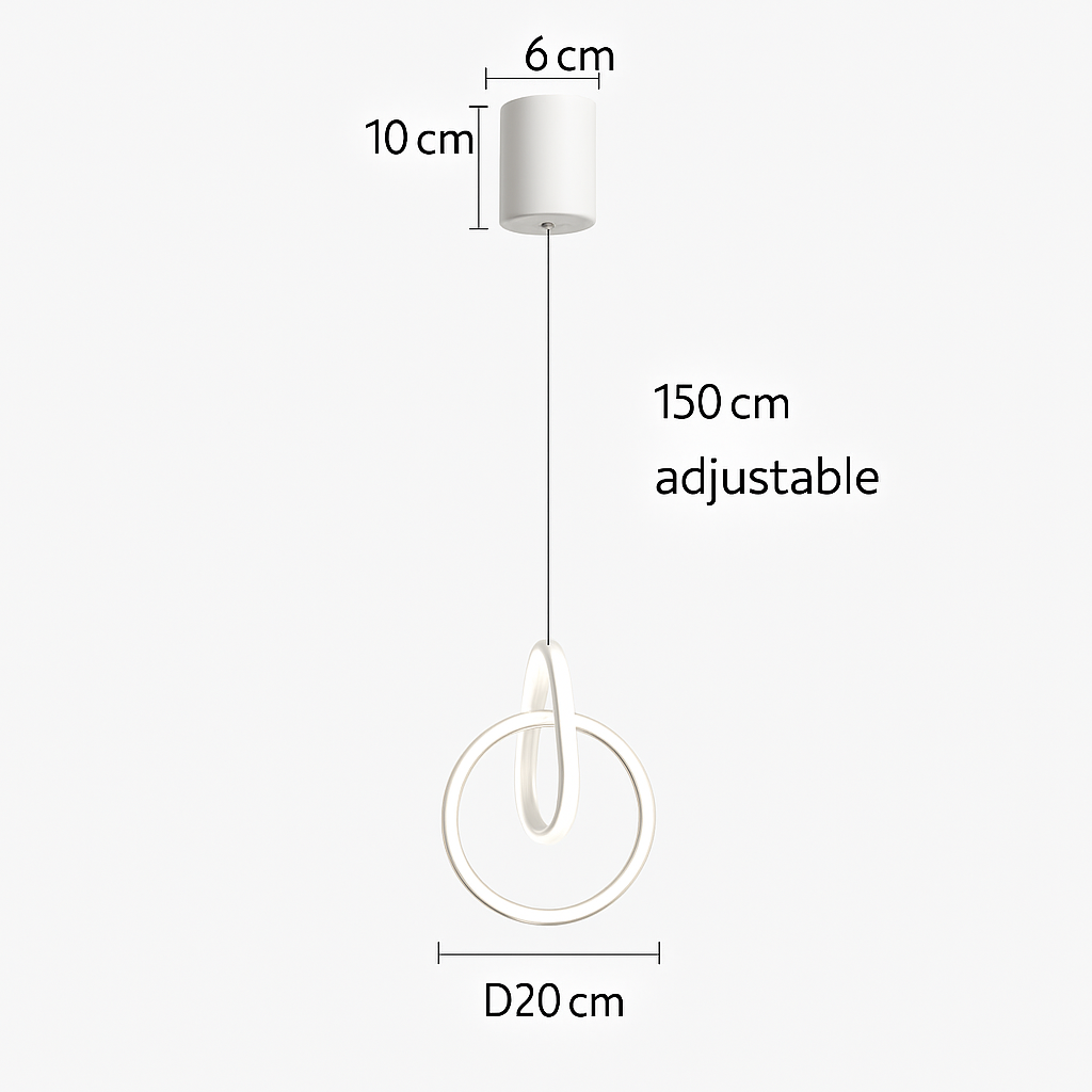 Suspension LED au design moderne et créatif