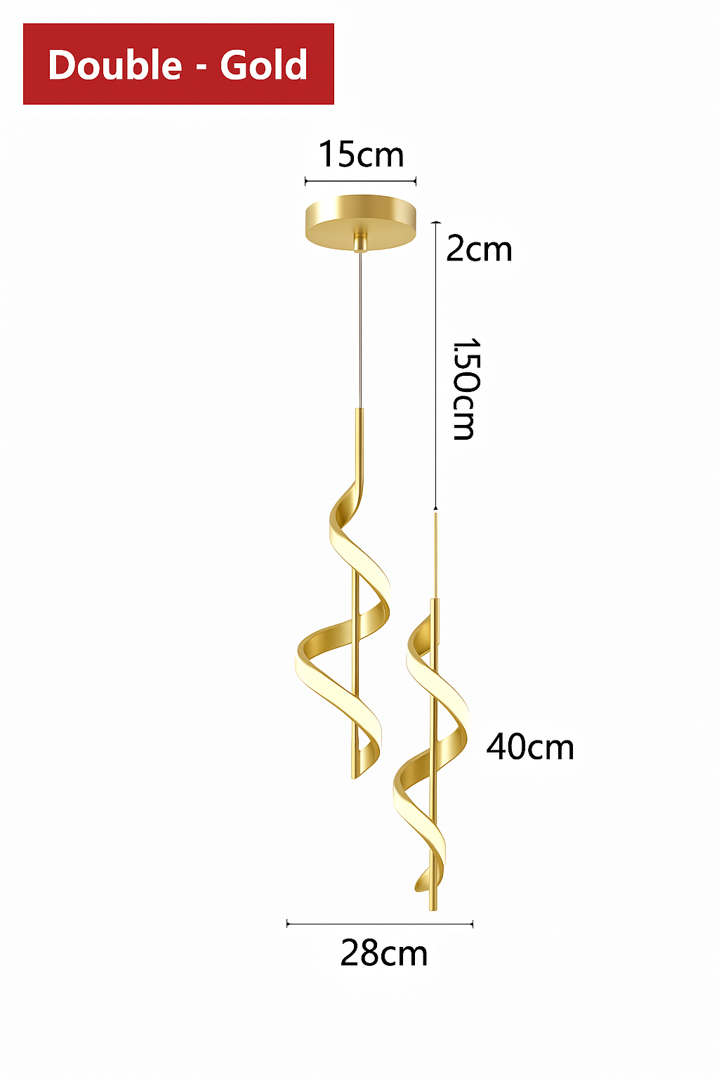 Suspension LED au design moderne et créatif