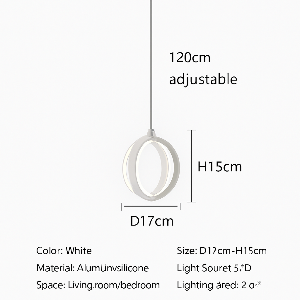 Suspension LED au design moderne et créatif