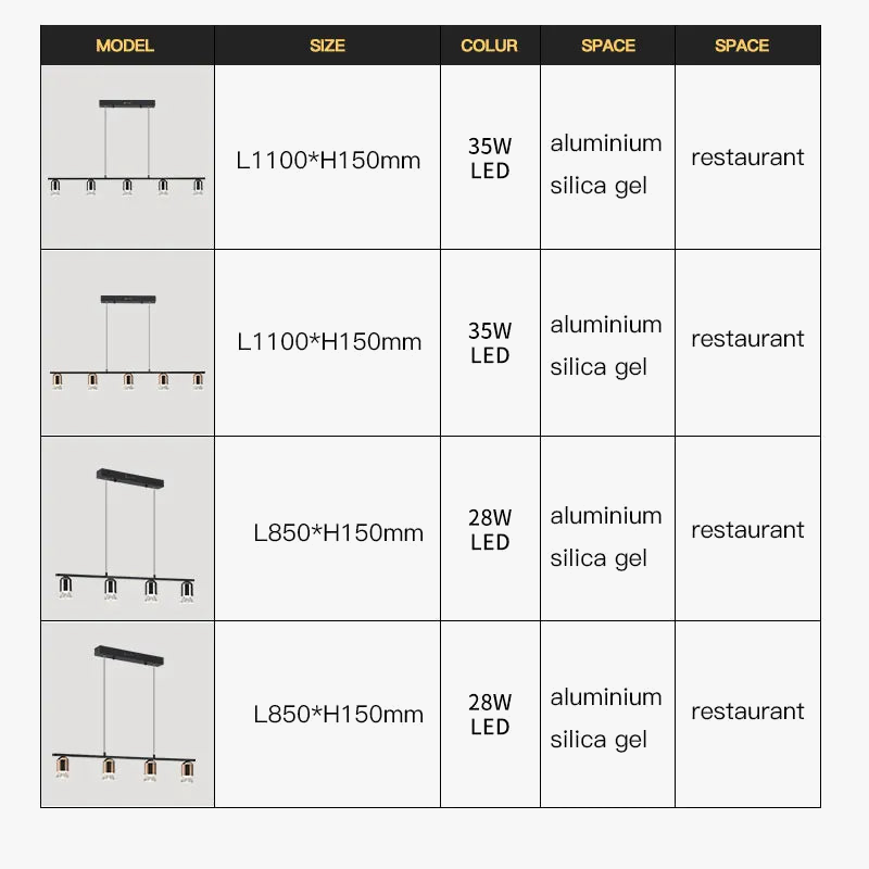 suspension led au design moderne et épuré pour intérieur original