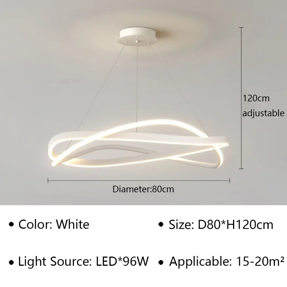 suspension LED au design moderne pour intérieur